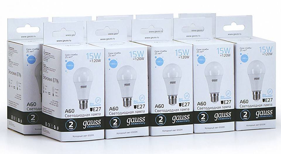 Лампа светодиодная Gauss Elementary E27 15 Вт 6500 K 23235