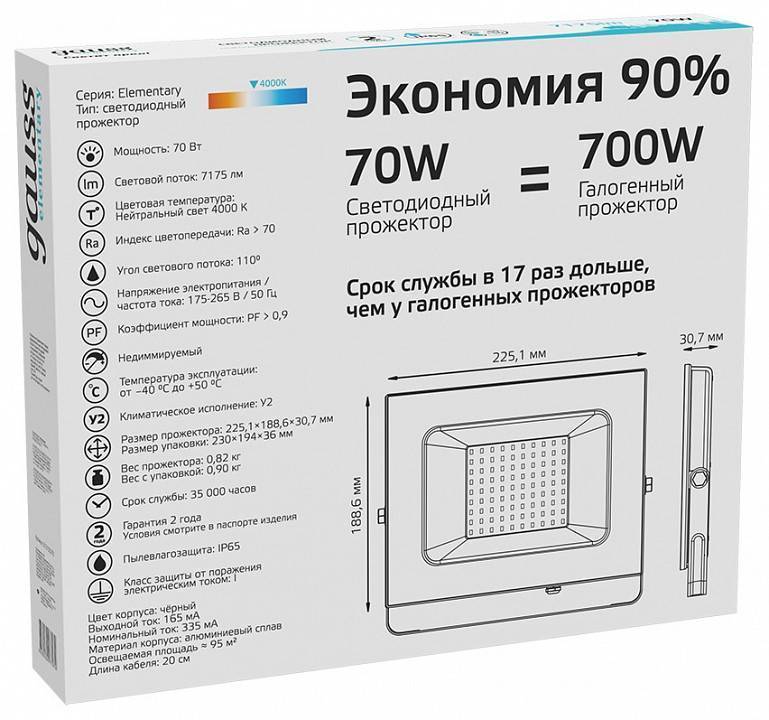Светильник настенно-потолочный Gauss Elementary 613100270