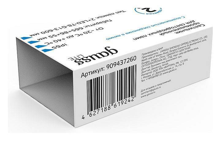 Накладной светильник Gauss Lite 909437260