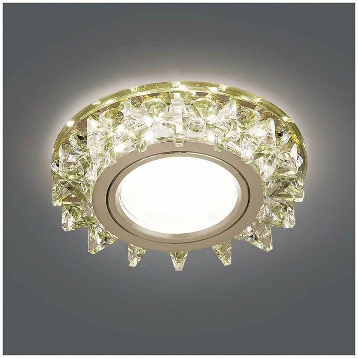 Встраиваемый светильник Gauss Backlight под лампу MR16 GU5.3 с LED подсветкой BL034