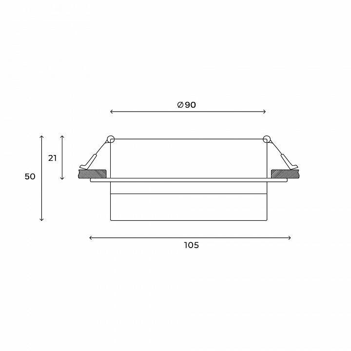 Встраиваемый светильник Hesby Lighting Nimbus HSBL_0130