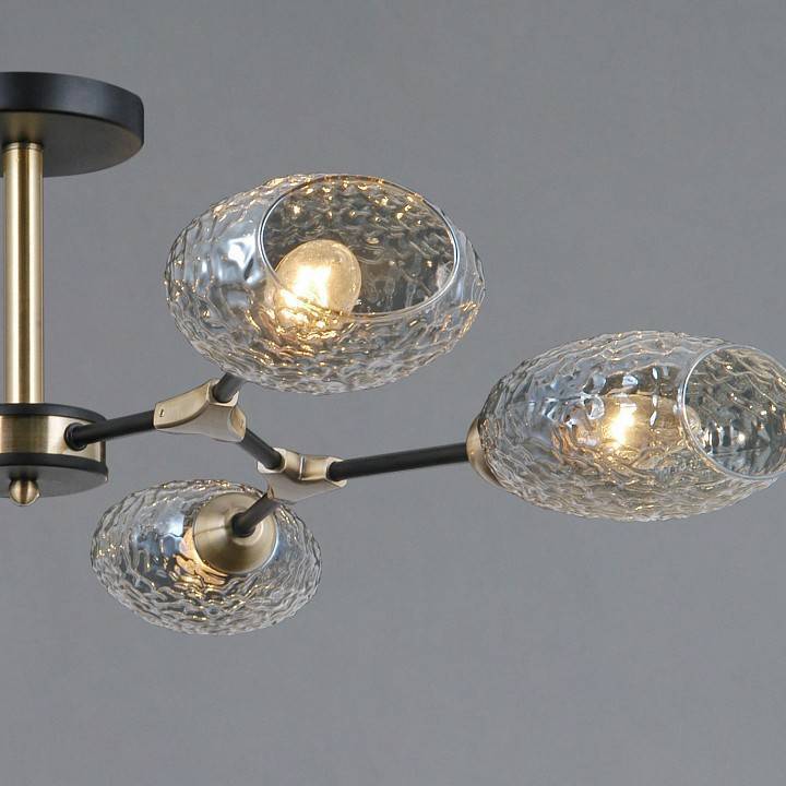 Люстра на штанге ILLUMICO TRENTO IL0272-6CSQ-25 BK AB TRENTO