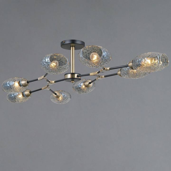 Люстра на штанге ILLUMICO TRENTO IL0272-8CSQ-25 BK AB TRENTO