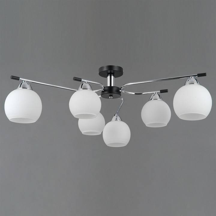 Потолочная люстра ILLUMICO LIBRA IL0638-6CSQ-24 CR BK LIBRA