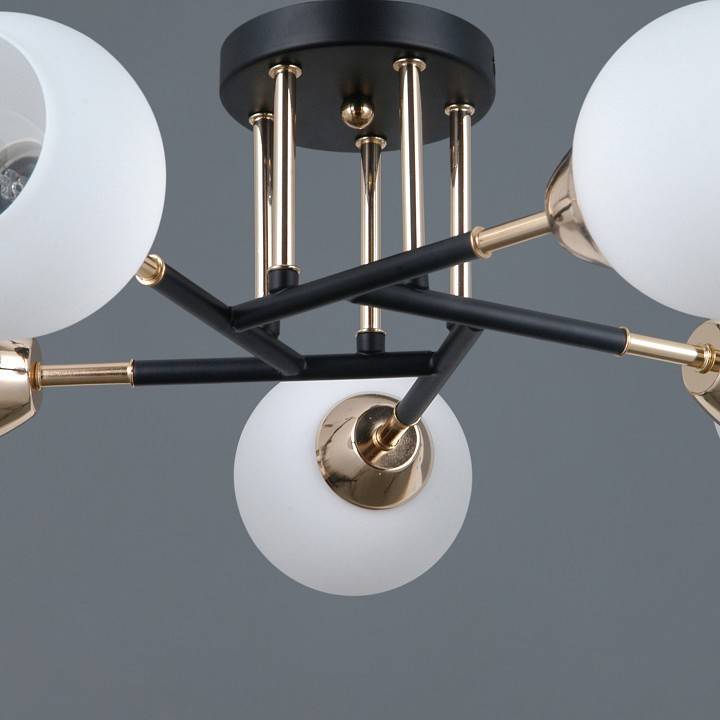 Люстра на штанге ILLUMICO LIBRA 5 ламп IL0689-5CSQ-24 BK FGD