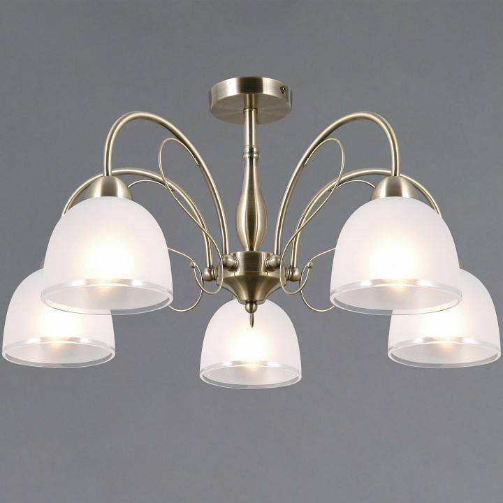 Люстра на штанге ILLUMICO AREZZO 5 ламп IL0789-5CSQ-25 AB