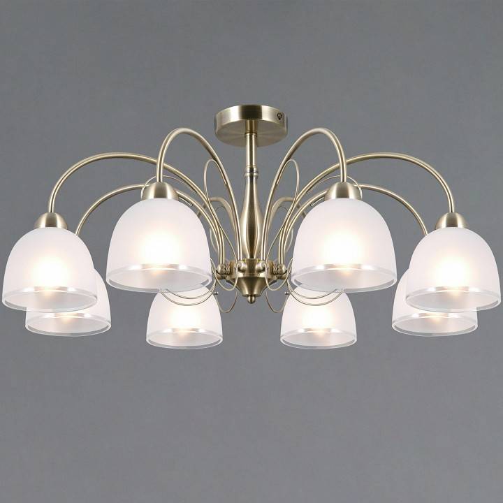 Люстра на штанге ILLUMICO AREZZO 8 ламп IL0789-8CSQ-25 AB