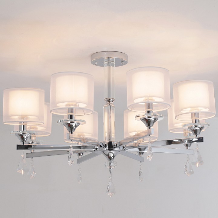 Люстра на штанге ILLUMICO  IL1354-8CPA-29 CR Romei