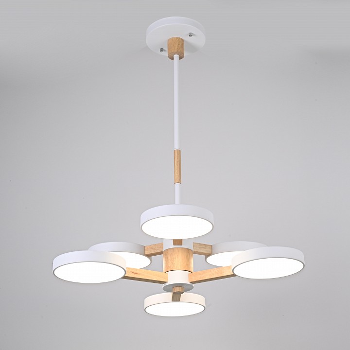 Люстра на штанге Imperiumloft TURNA White TURNA-DBL01