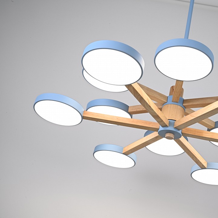 Люстра на штанге Imperiumloft TURNA Blue TURNA-DBL01