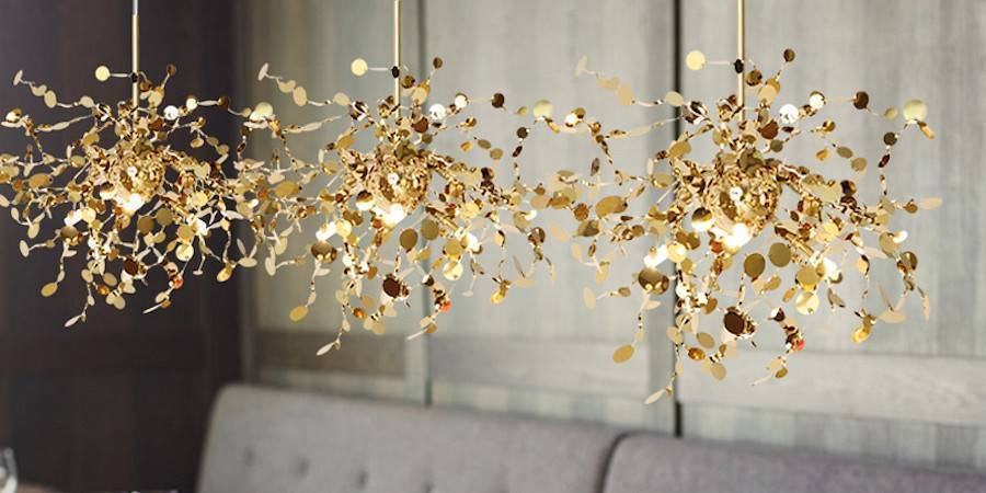 Подвесная люстра Imperiumloft Tezani Argent Gold 40.2059
