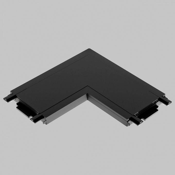 Соединитель угловой L-образный для накладных треков Imex UT25 IL.0007.3001 BK