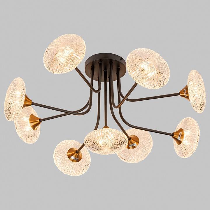 Потолочная люстра Imex MD.1232 9 ламп MD.1232-9-S-BK+AGD