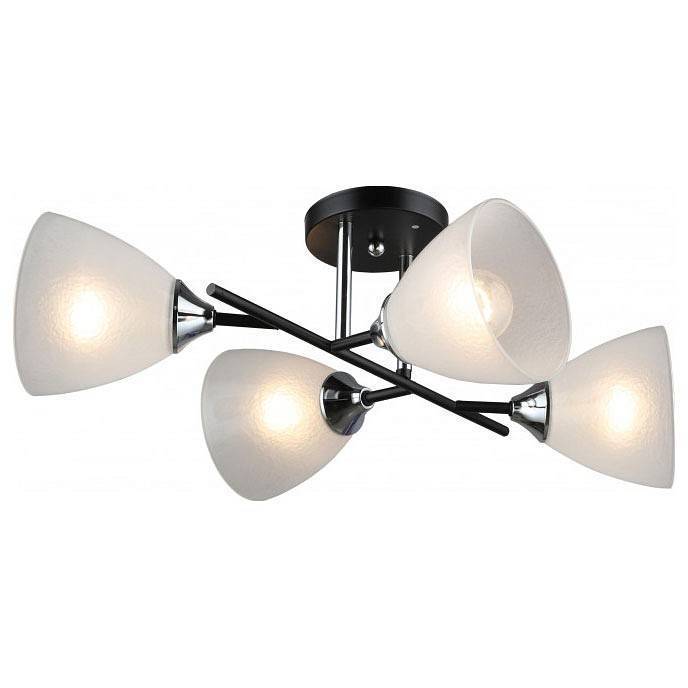Потолочная люстра Imex MD.2142 4 лампы MD.2142-4-S-BK+CH