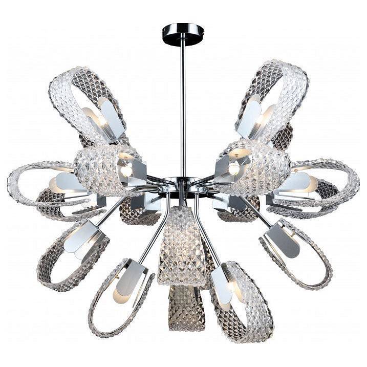 Люстра на штанге Imex LA FLEUR 19 ламп MD.2375-19-S-CH+BK