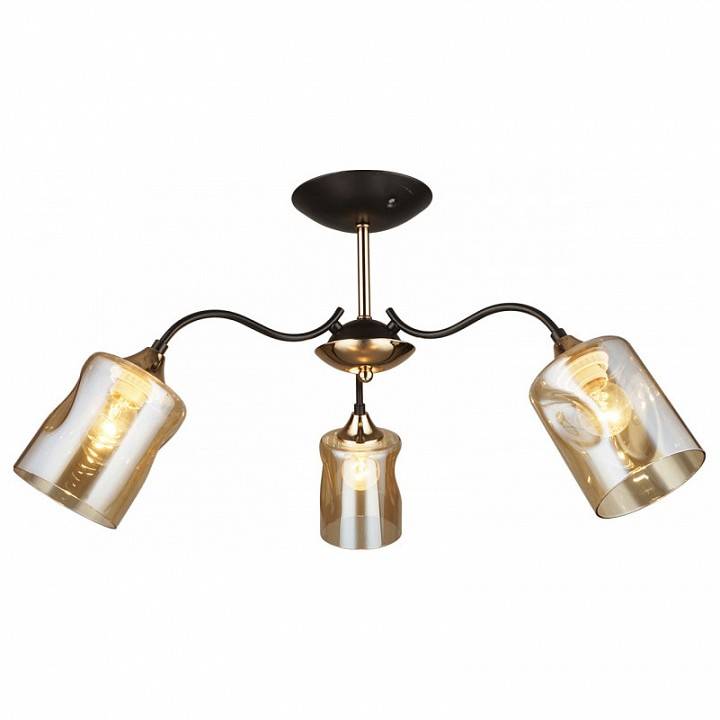 Люстра на штанге IMEX MD.4052 3 лампы MD.4052-3-S COFFEE+FGD