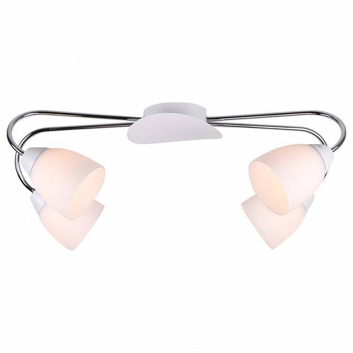 Потолочная люстра Imex 8410 4 лампы MD.8410-4-S CH+WH