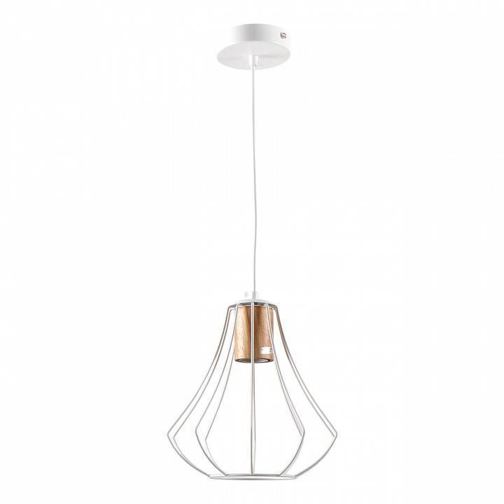 Подвесной светильник Imex MD.9052 MD.9052-1-P-WH+WOOD