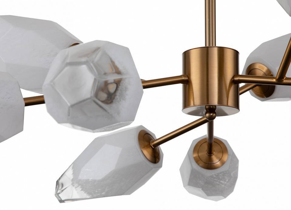 Люстра на штанге Indigo Boccio 13003/9C Brass