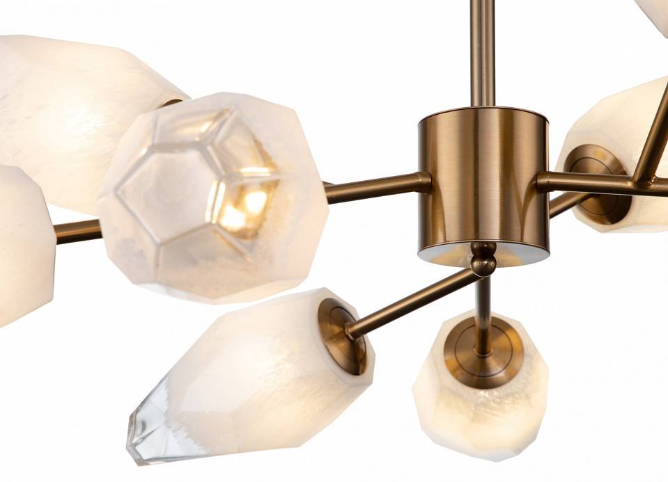 Люстра на штанге Indigo Boccio 13003/9C Brass