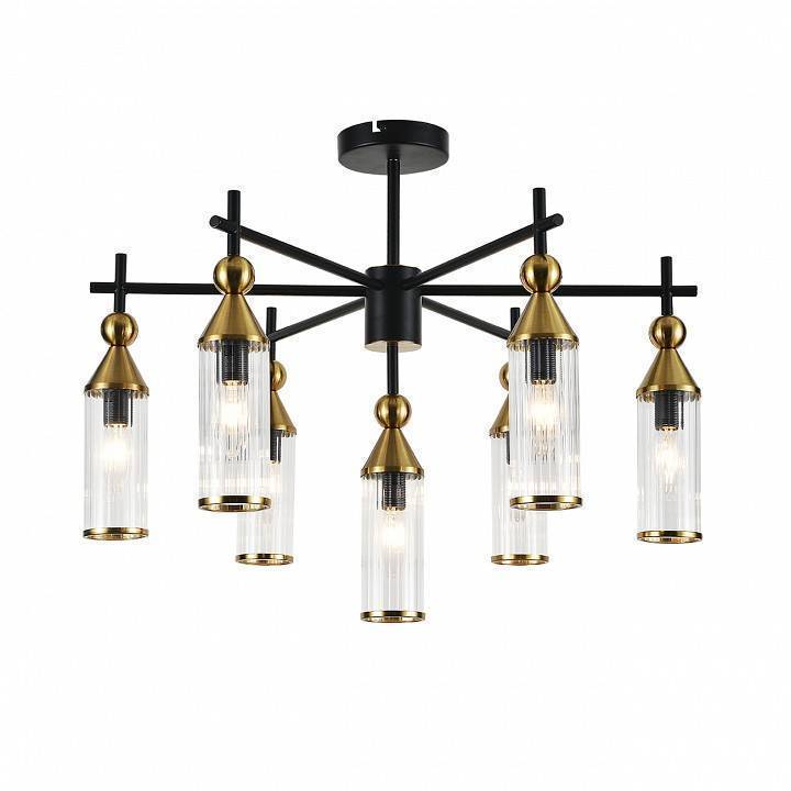 Люстра на штанге Indigo Torazzo 13037/7R Black