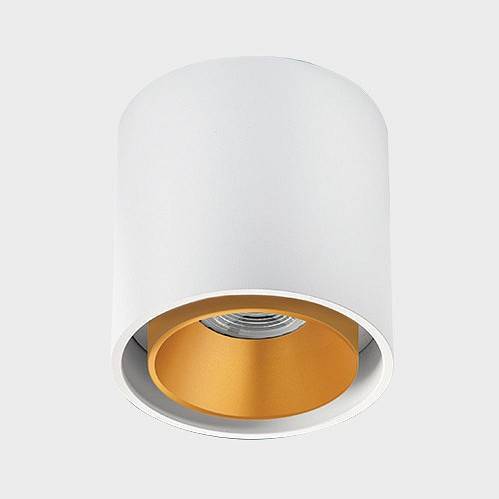Накладной светильник Italline SKY белый + кольцо SKY R золотое SKY white / SKY R gold
