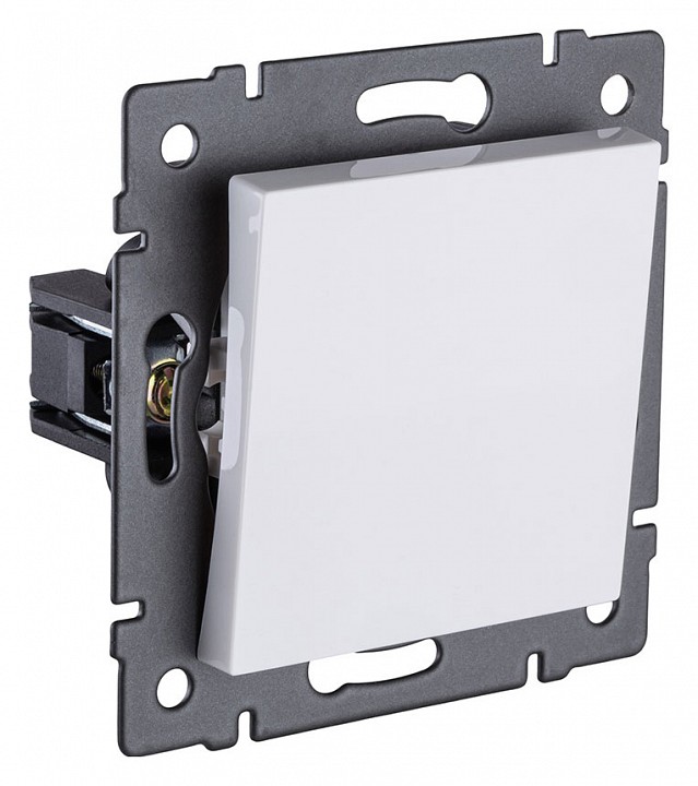 Выключатель одноклавишный без рамки Kollinger  REA-S-001WH