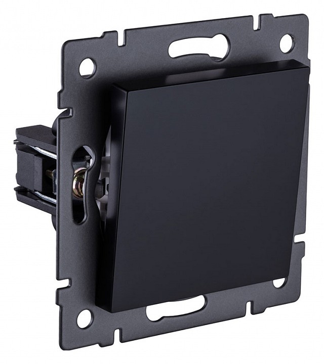 Выключатель одноклавишный без рамки Kollinger  REA-S-005BK