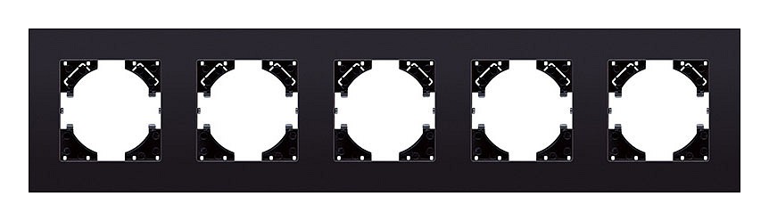 Рамка на 5 постов Kollinger Reflex MG RM5BK