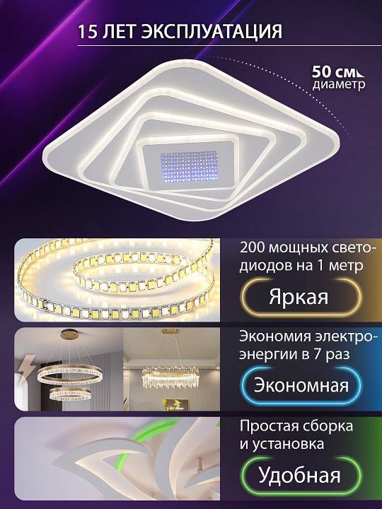Накладной светильник Natali Kovaltseva PALACE LED LAMPS 81112/4C