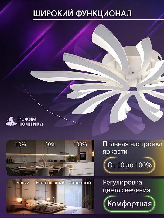 Потолочная люстра Natali Kovaltseva Vio 81454