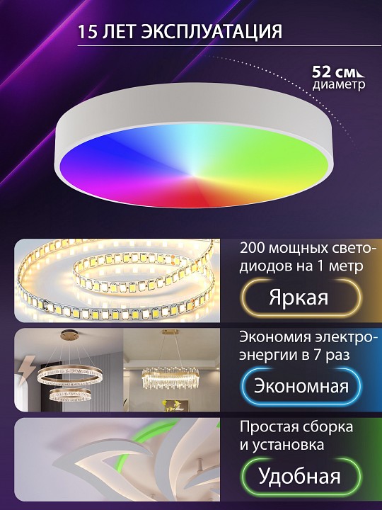 Светильник накладной Natali Kovaltseva MODERN LED LAMPS 81105/2C