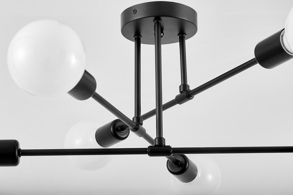 Люстра на штанге Lampit NOVA TC 2010-6 BK