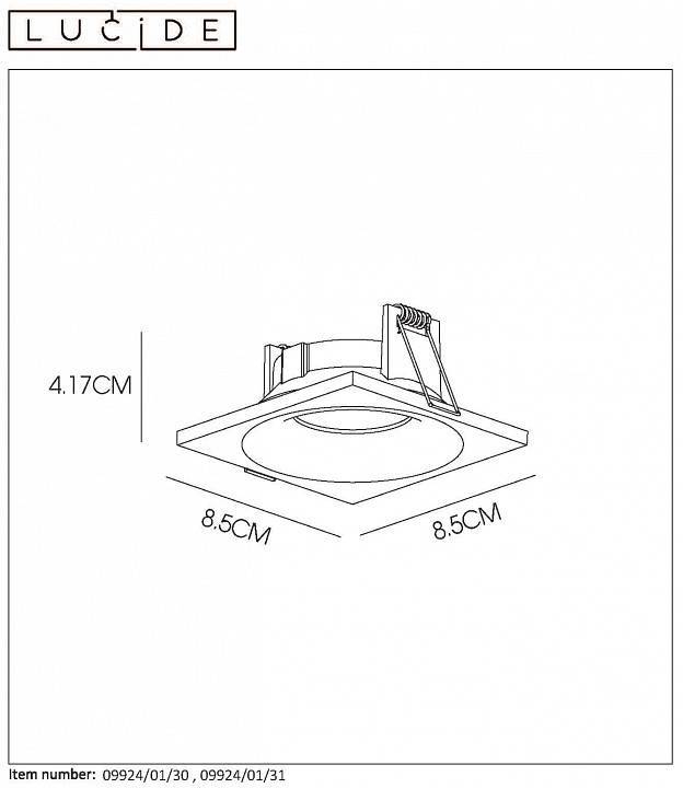 Встраиваемый светильник Lucide Ziva 09924/01/31