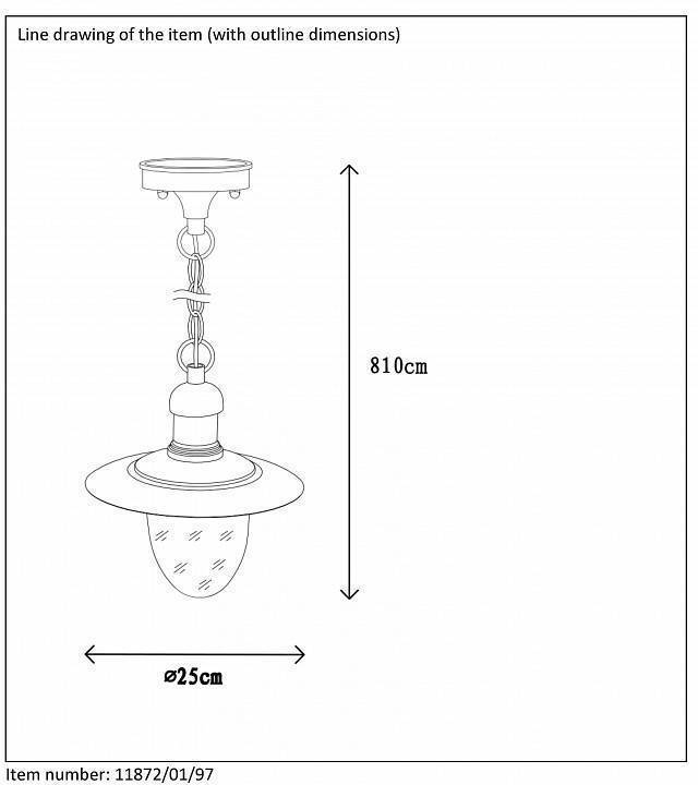 Подвесной светильник Lucide Aruba 11872/01/97