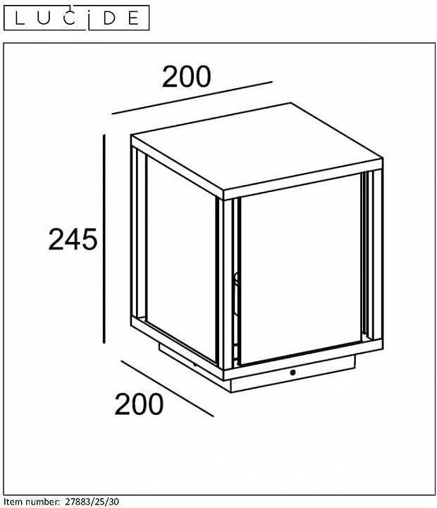 Наземный низкий светильник Lucide Claire 27883/25/30