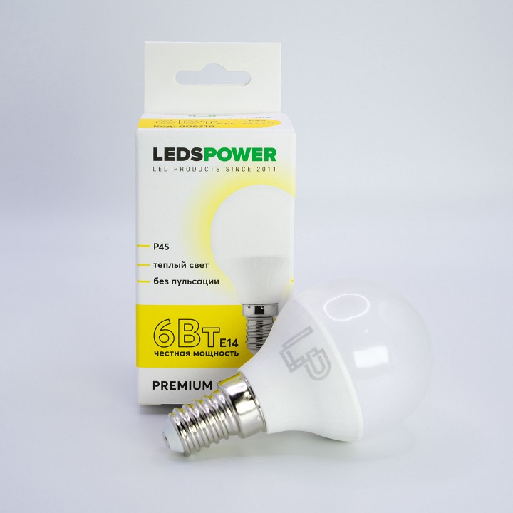 Лампа светодиодная LEDS POWER P45 006710