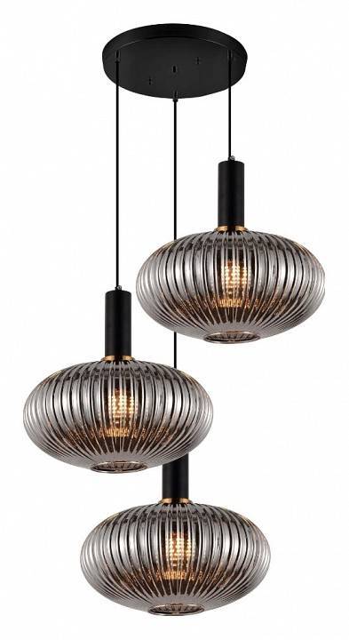 Подвесной светильник LUMINA DECO Flori LDP 1216-3 GY+BK