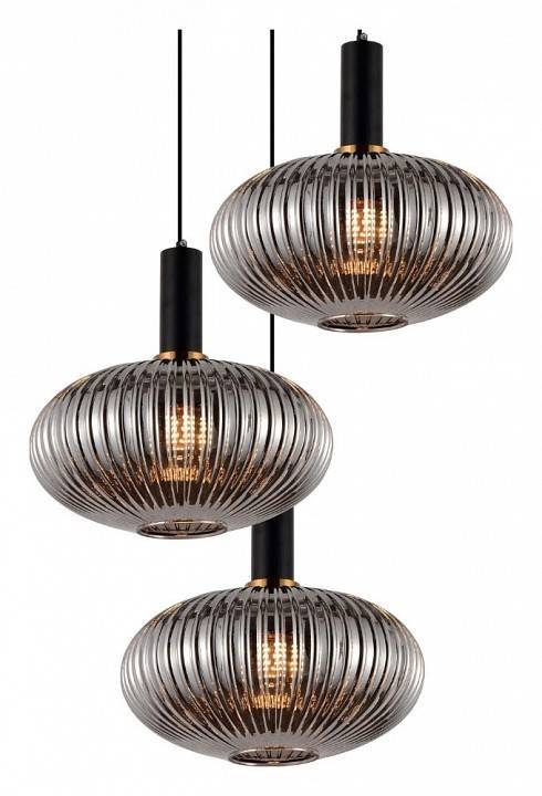 Подвесной светильник LUMINA DECO Flori LDP 1216-3 GY+BK