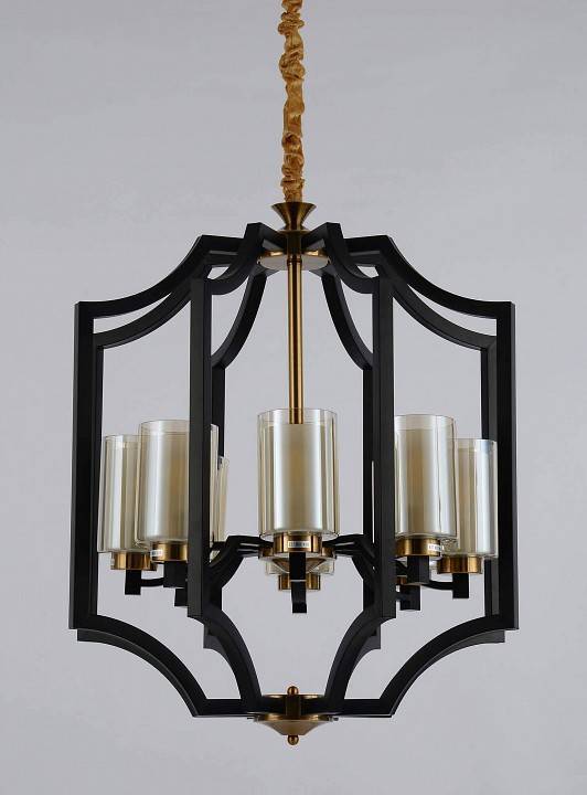 Подвесная люстра Lumina Deco Vigatto LDP 1224-8 BK+MD