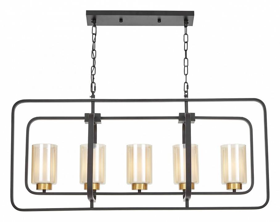 Подвесная люстра Lumina Deco Indivia LDP 1238-5 BK+MD