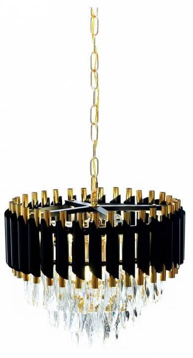 Подвесная люстра Lumina Deco Funneli LDP 6003-400 BK+F.GD