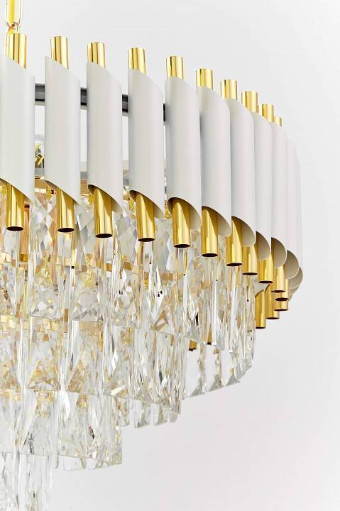 Подвесная люстра LUMINA DECO MAZINI LDP 6003-500 WT+F.GD