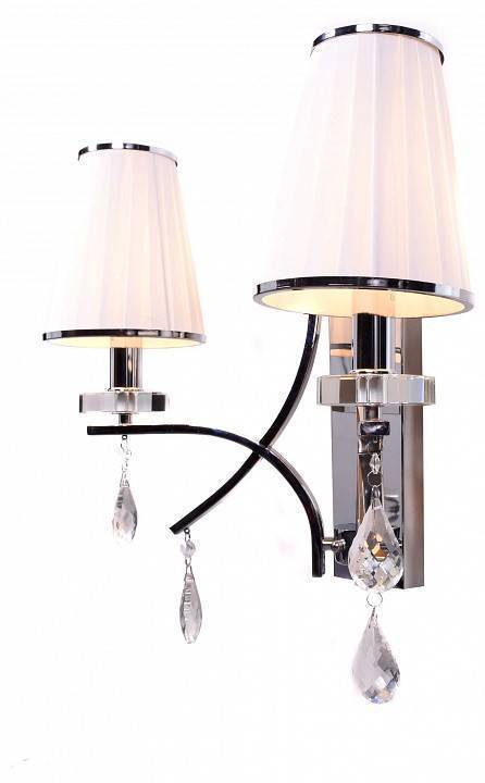 Бра LUMINA DECO Glamour LDW 66247-2 WT+CHR