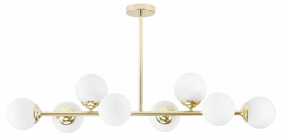 Люстра на штанге LUMINA DECO Fino 8 ламп золотая TP 2005-8 GD