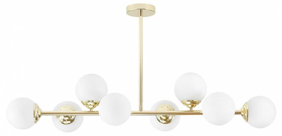 Люстра на штанге LUMINA DECO Fino 8 ламп золотая TP 2005-8 GD