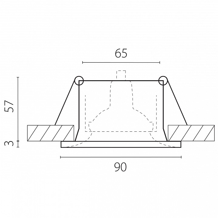 Встраиваемый светильник Lightstar Levigo Base 010067