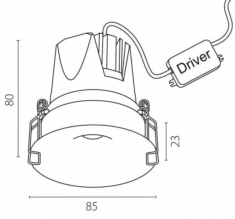 Встраиваемый светильник Lightstar Spira 74246