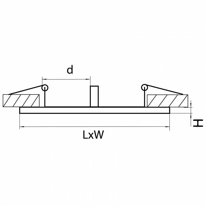 Рамка на 2 светильника Lightstar Intero 111 217827