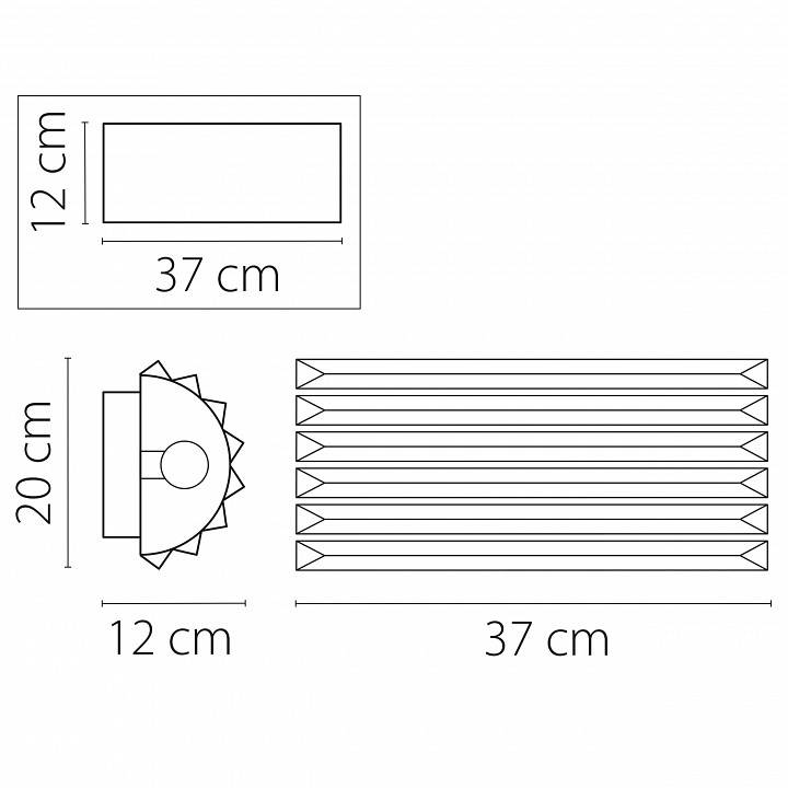Накладной светильник Lightstar Limpio 722660